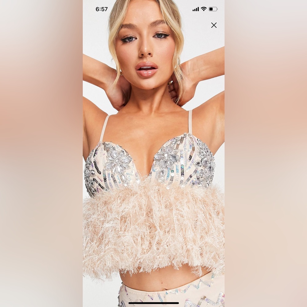 ASOS Design sequin top